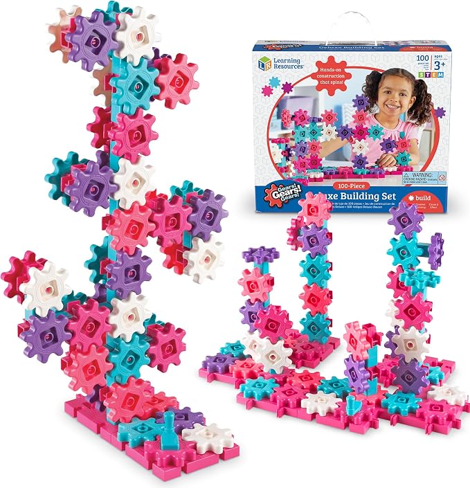 Learning Resources Gears Deluxe Building Set, Pink by LearningResources