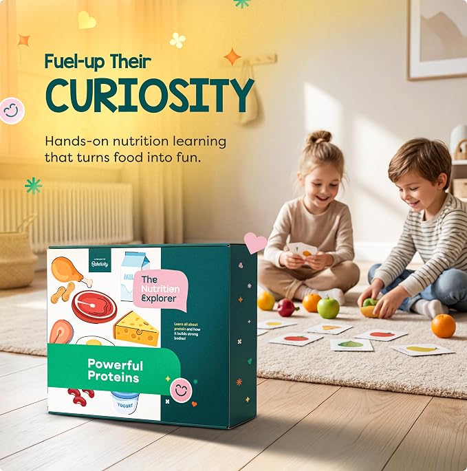 Baketivity Powerful Proteins Kids Nutrition Kit STEM Birthday Gift for Kids - Image 2