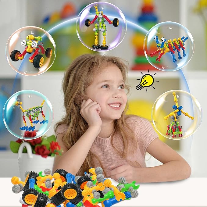 156 PCS STEM Building Blocks Toy Set for Kids 3-7, Birthday Gifts for Boys - Image 6