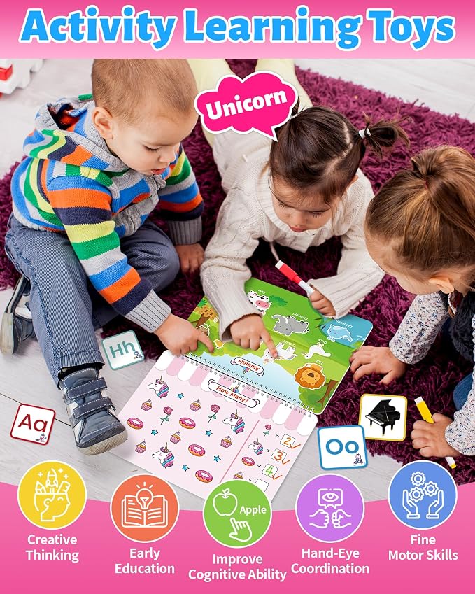 Benresive Busy Book for Toddlers 3-5, Preschool Learning Activities Book - Image 2