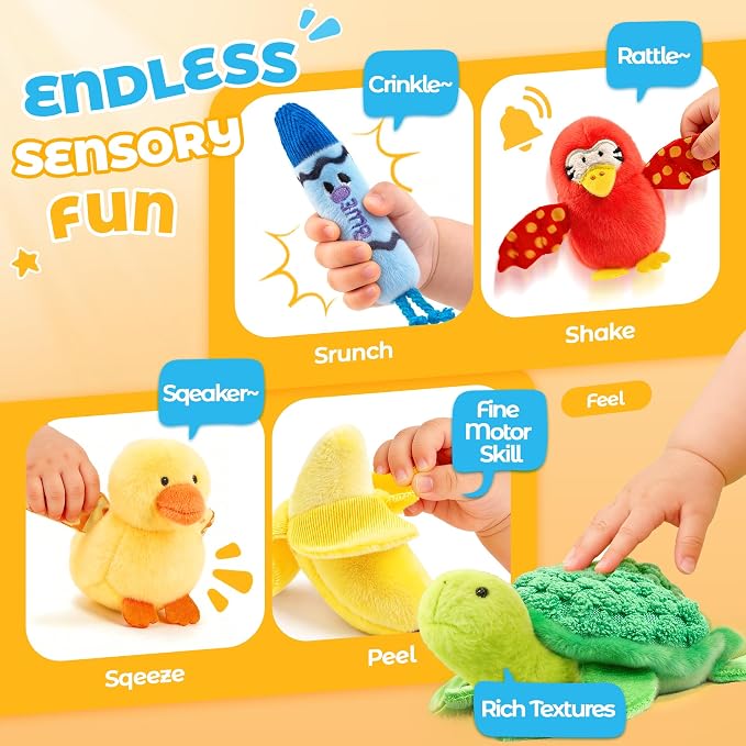 JoyCat Montessori Baby Toys 6-12 Months, 12PCS Sensory Sorting Boxes - Image 3