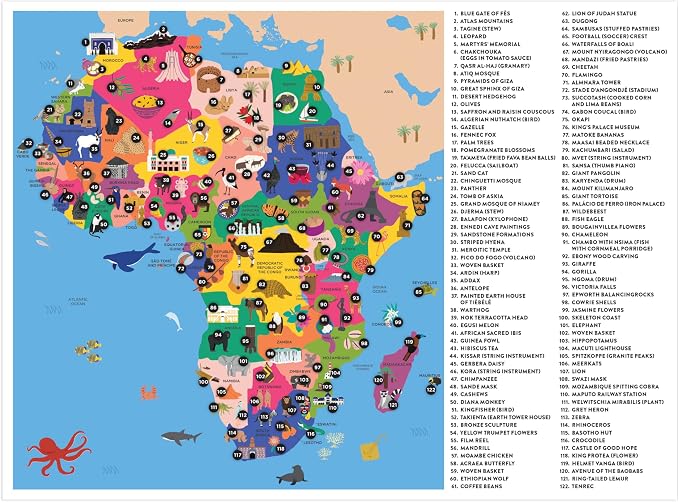 Mudpuppy - Map of Africa 70 Piece Geographic Puzzle for Kids - Image 2