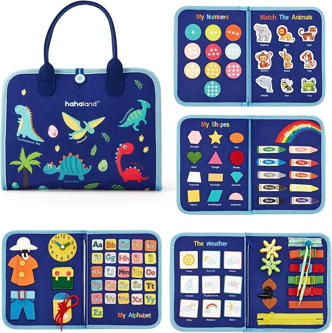 hahaland Montessori Busy Board for Toddlers, Preschool Learning Activities - Image 9