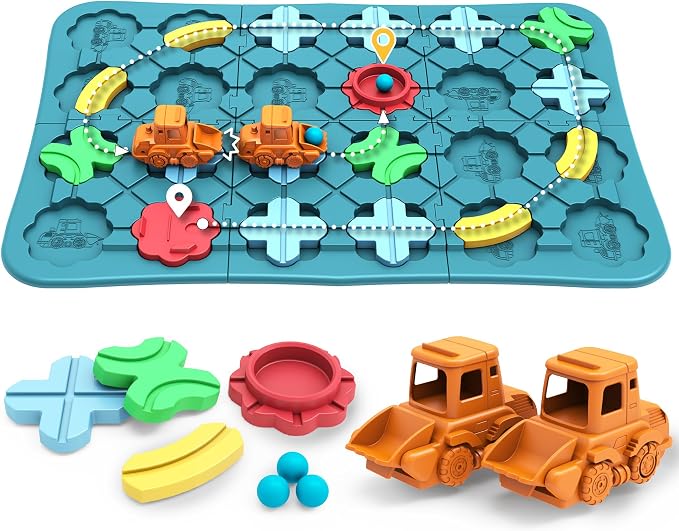 Bonitoto STEM Board Game Logical Road Builder Maze Toy for Kids Ages 3-8 by BONITOTO