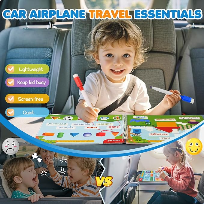 Preschool Learning Activities,Kindergarten Workbook Ages 3-6,Back to School - Image 5