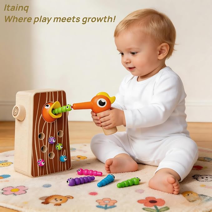 Montessori Wooden Bird Feeding Game Toys for Boys and Girls Aged 2-4 - Image 9