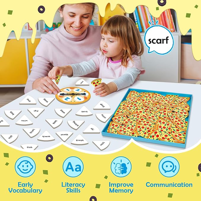 Blends & Digraphs Phonics Games for Kids, Learn to Read Phonics Flash Cards, Sight Words Word Games Spelling Reading Games, Speech Therapy Toys Kindergarten Preschool Learning Activities - Image 5