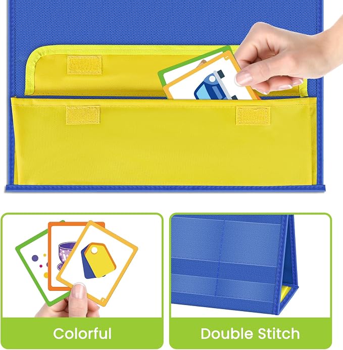 EAMAY CVC Word Building Desktop Pocket Chart Stand with Magnetic Write & Wipe Boards Tent & Cards Kit,Reading Spelling Phonics Games for Kids, Kindergarten Classroom Must Haves! - Image 6