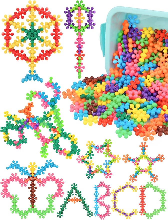 200PCS Building Blocks STEM Construction Toy for Kids 3+, Multi-Color by NiToy