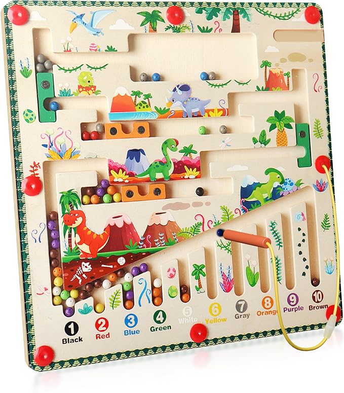 Magnetic Maze for Toddlers 3+, Dinosaur by Unknown
