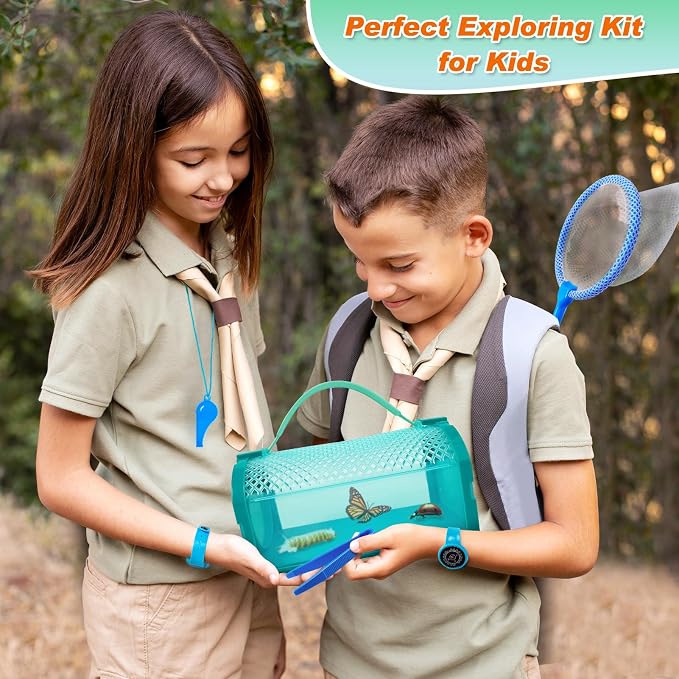Bug Catcher Kit & Outdoor Explorer Kit for Kids, 10 Pcs Bug Catching Kit - Image 6
