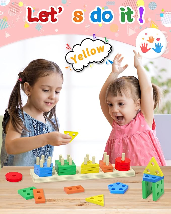 Montessori Sensory Toys for 1 2 Year Old Boy Girl Gifts, Puzzle for Toddler - Image 2