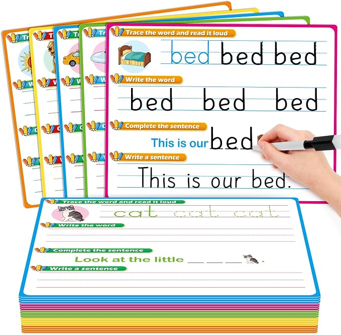20PACK CVC Word Games Sight Words Flash Cards Sentence Building by Unknown