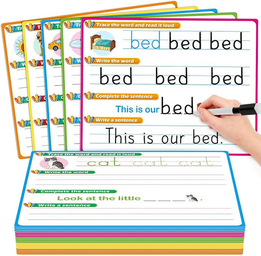 20PACK CVC Word Games Sight Words Flash Cards Sentence Building by Unknown
