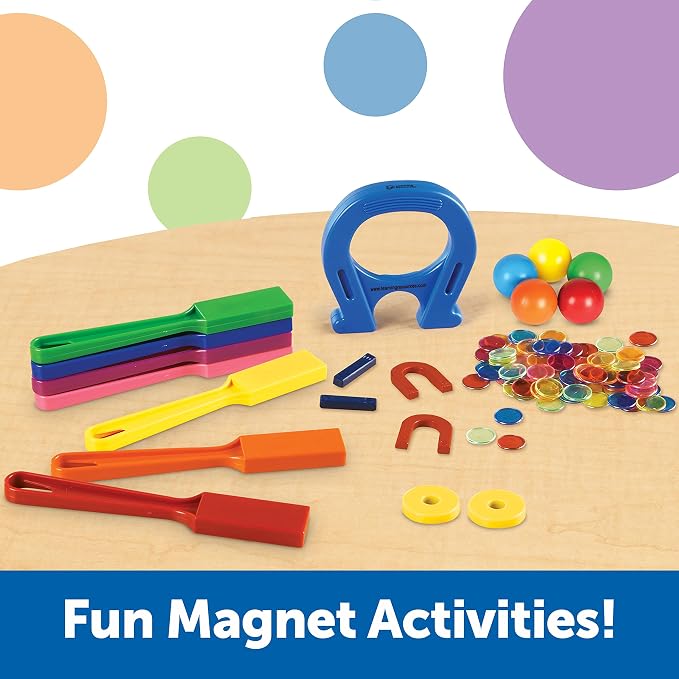 Learning Resources Super Magnet Lab Kit - 119 Pieces, Ages 5+, STEM ,Toys for Kindergartner, Science Learning Activities for Kids,Back to School Supplies,Teacher Supplies - Image 4
