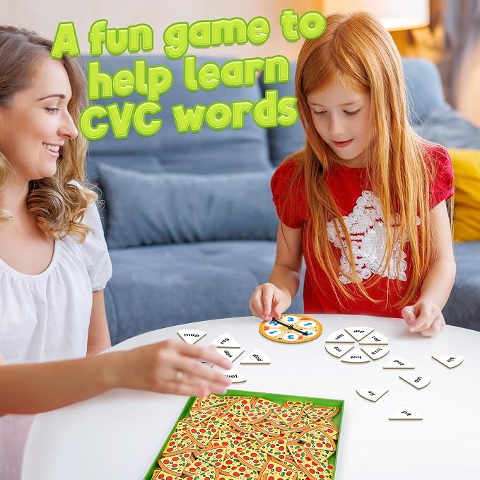 Kasfalci CVC Word Games,Phonics Games,CVC Flash Cards,Speech Therapy Toys for Toddlers Kids,Learn to Read,Reading Learning Sight Word Games,Kindergarten Preschool Learning Activities Educational Toy - Image 2