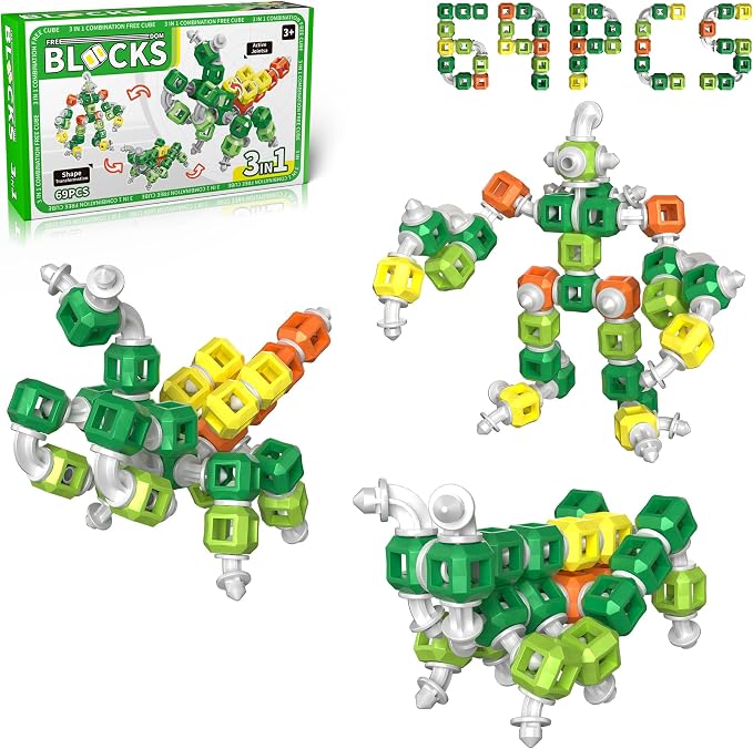 Creative 3-in-1 Robot STEM Toys for 4 5 6 7 8+ Year Old Kids Birthday Gifts by iLacven