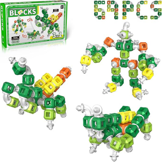 Creative 3-in-1 Robot STEM Toys for 4 5 6 7 8+ Year Old Kids Birthday Gifts by iLacven