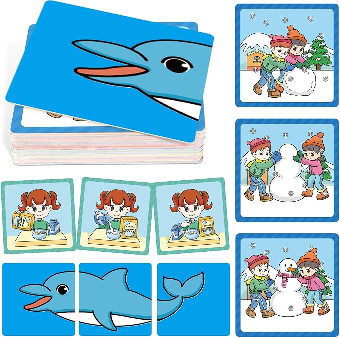 Sequencing Cards,Sequence Board Game for Kids,Story Storytelling,Speech Therapy Toys Materials for Autism,Social Skills,Sentence Building,Educational Classroom Preschool Learning Activities by Unknown
