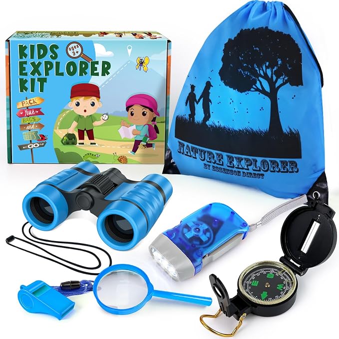 ESSENSON Kids Explorer Kit - Adventure Kit for Kids, Outdoor Explorer Kit with Binoculars, Summer Outdoor Toys for Kids Ages 4-8 by ESSENSON