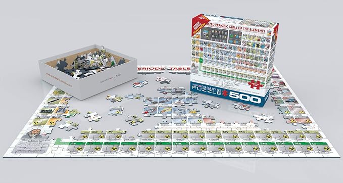 EuroGraphics (EURHR) Illustrated Periodic Table of The Elements 500Piece Puzzle 500Piece Jigsaw Puzzle, Multicoloured (6500-5355) - Image 3