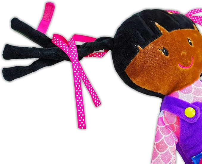 June Garden 15.5" Scarlett Montessori Learn-to-Dress Plush Doll - Image 5