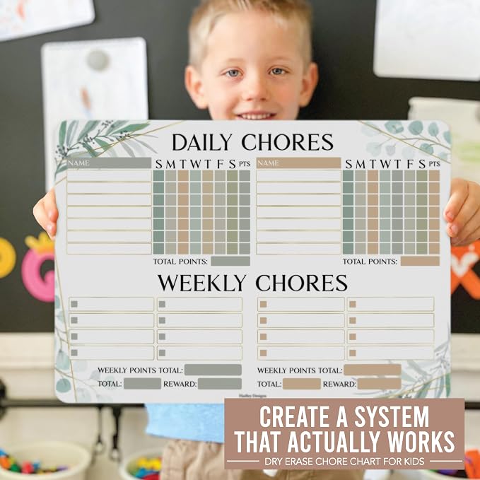 Magnetic Chore Chart for Kids Multiple Kids, Chore Board Adults and Teens - Image 9