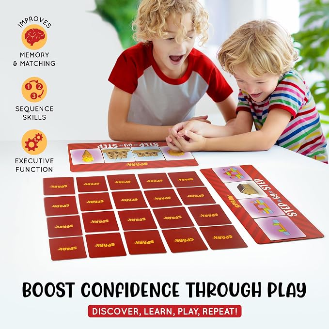 SPARK INNOVATIONS Sequence Board Game, Sequencing Card Game, Homeschool Supplies, Sequence Cards for Kids Picture Cards, Preschool Must Have, Educational Board Games - Image 5