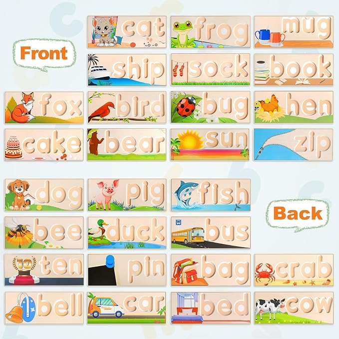 Learning Toys for 3 Year Old, Alphabet Puzzle Spelling Games Preschool - Image 7