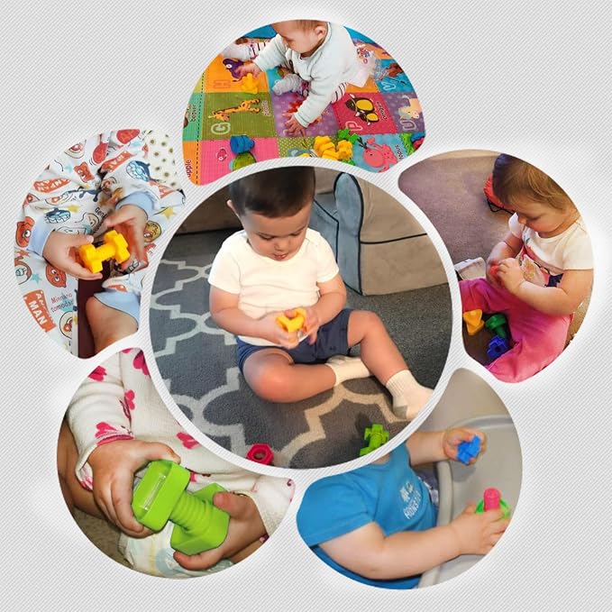 TOMYOU 32 pcs Shapes Nuts and Bolts Stacking Toys - STEM Color Sorting Learning Games - Montessori Building Kids Matching Game for Preschoolers - Construction Fine Motor Skills for Kids - Image 7