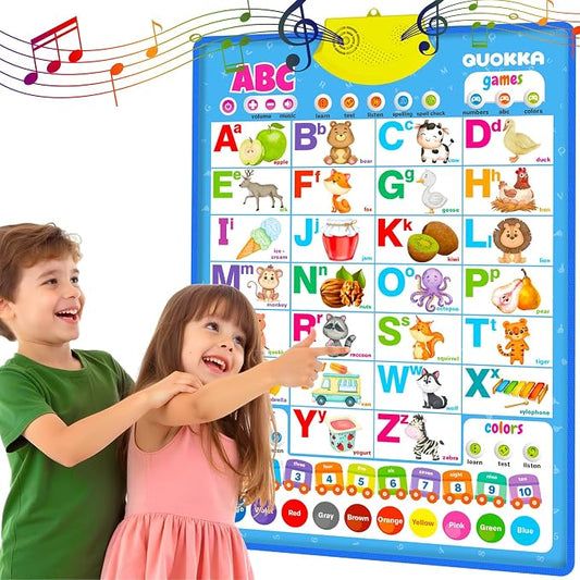 Educational Toys for Kids 5-7 Year Old - Vertical ABC Learning Chart by QUOKKA