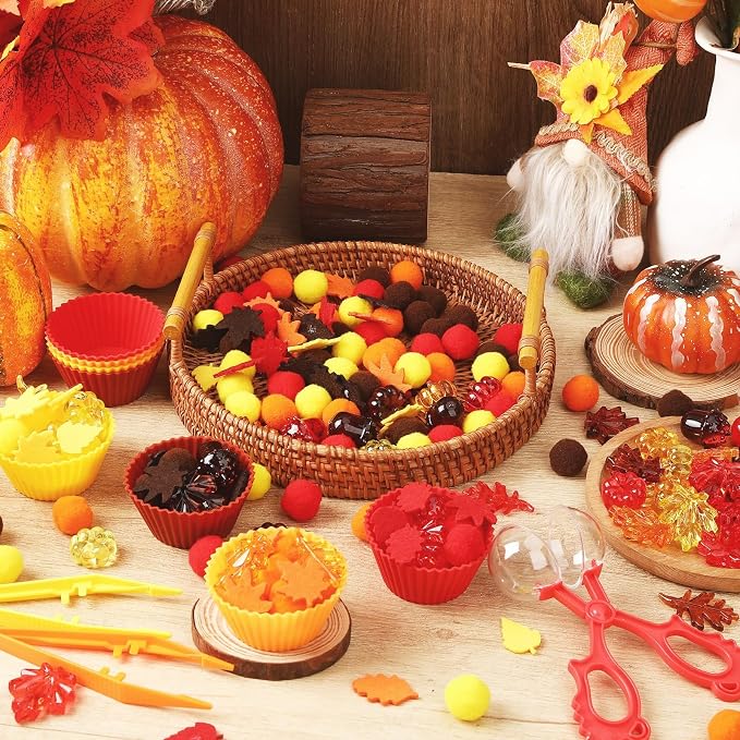 241 Pcs Fall Sensory Bin Fillers Fall Sensory Bin Items Fall Thanksgiving - Image 7
