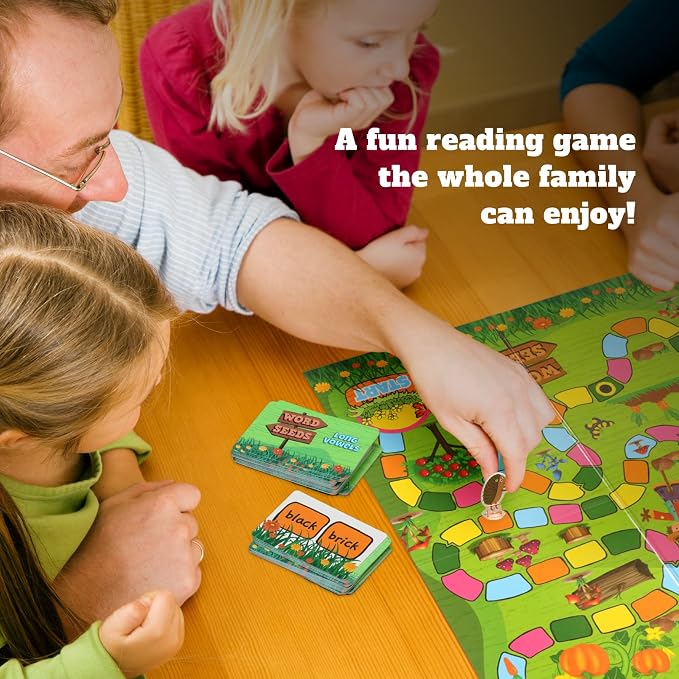Melby Toys Word Seeds Phonics Game – Fun Reading & Board Games for Kids Ages 4-8, Learn to Read, CVC & Kindergarten Games - Image 7