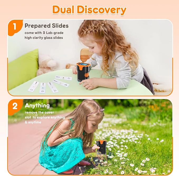 Kids Digital Microscope STEM Toy: Complete Science Gift Kit for Ages 4-12 - Image 4