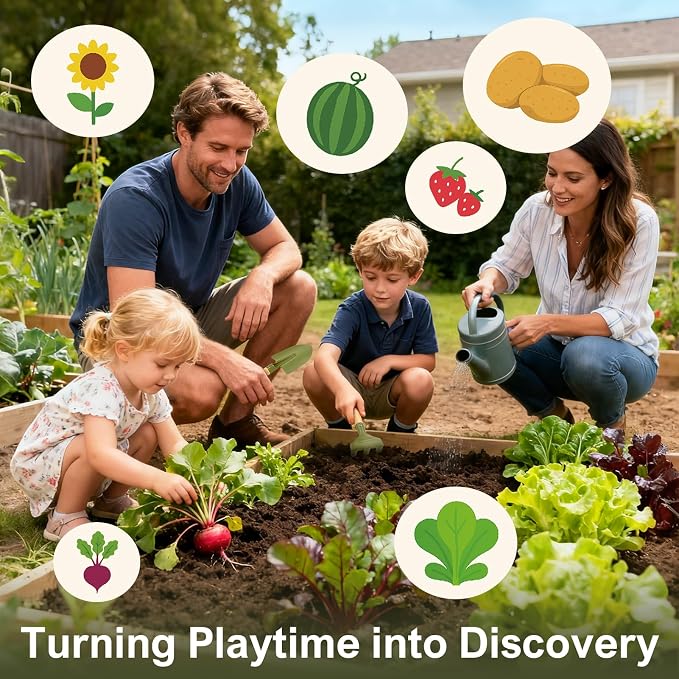 Dreamon Kids Gardening Set, 14Pcs Kids Gardening Tool with Bug Catching Kit - Image 4