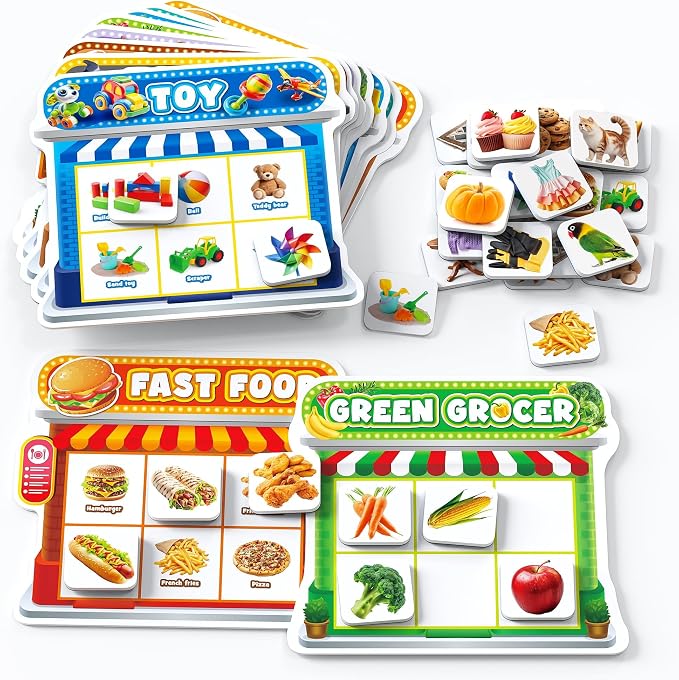 Coogam Magnetic Sorting Toys, Montessori Fridge Magnets Matching Game by Coogam