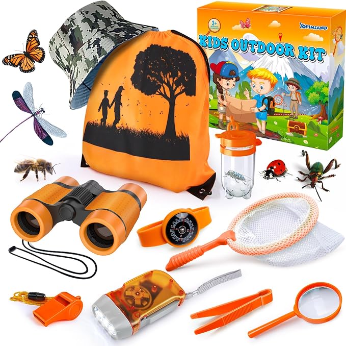 Kids Explorer Kit & Bug Catcher Kit, 10 Pcs Kids Outdoor Exploration Set by YOPINSAND