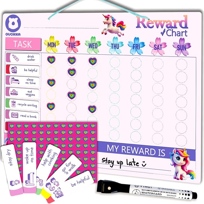 Quokka Magnetic Kids Chore Chart - Behavior Chore Chart for Kids at Home by QUOKKA