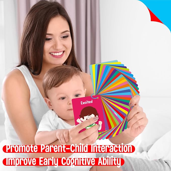 Emotions Flashcards, 50 Different Feelings with Coping Skills-Learn to Identify Various Moods, Cartoon Faces Emotions for Kids with Autism, ADHD -Emotion Flipbook for Therapy, Home Use - Image 7