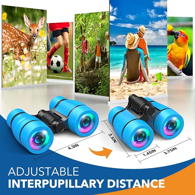 Toys for Boys Ages 3-7: LET'S GO! Kids Binoculars with Bird Watching Manual for 4 5 6 7 Year Old Boys Girls Outdoor Toy for Kid Ages 4-6 Camping Telescope Toddler Birthday Gift Stocking Stuffers - Image 6