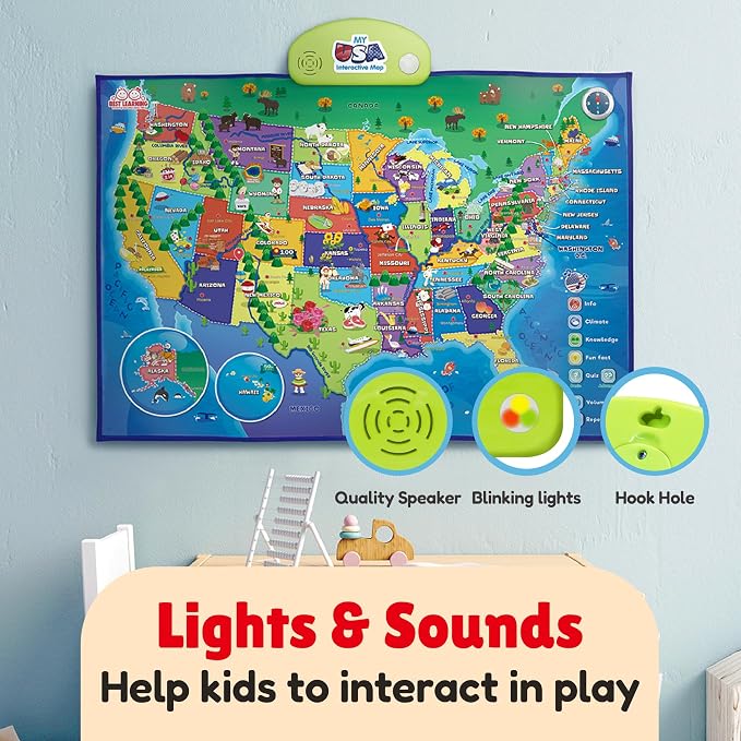 BEST LEARNING i-Poster My USA - Interactive Talking US Map for Kids - Image 7