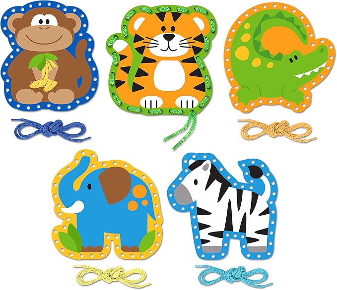 Stephen Joseph Lacing Cards, Zoo Small by StephenJoseph