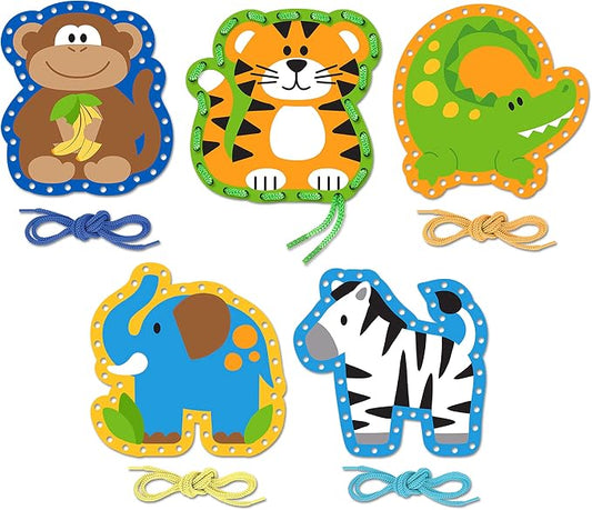 Stephen Joseph Lacing Cards, Zoo Small by StephenJoseph