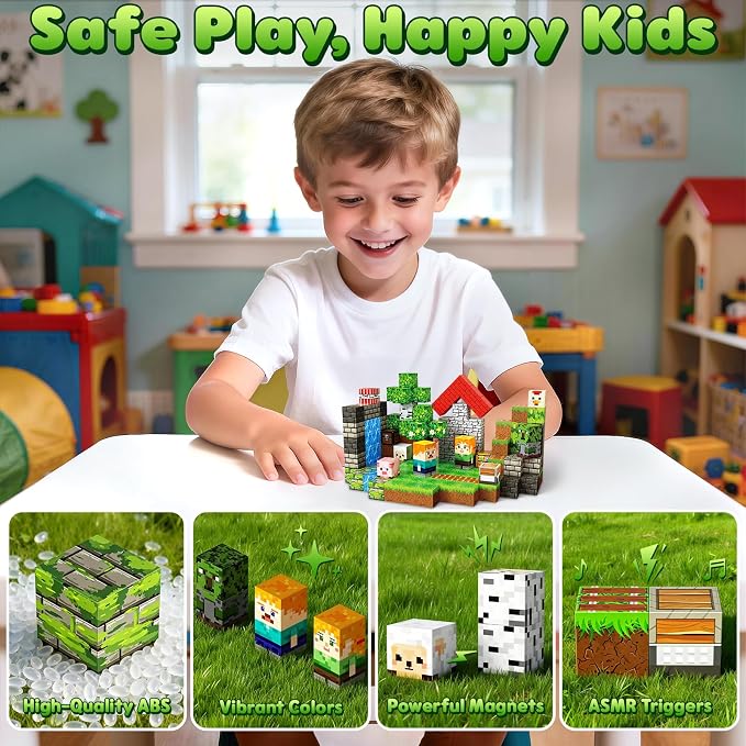 150PCS Magnetic Blocks, Building Cubes, Boys Kids Gifts Toys - Image 6