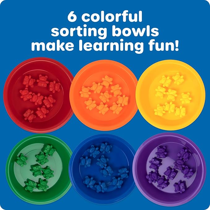Learning Resources Baby Bear Sorting Set - Counting Toys, Color Recognition, Fine Motor Skills, 108 Pieces, Ages 3+ - Image 5