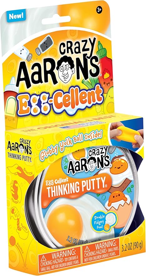 Crazy Aaron's Egg-Cellent Thinking Putty - Made in USA