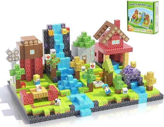 200PCS Magnetic Blocks, Magnetic Building Blocks, 0.63in Magnetic Building by Fitrobust