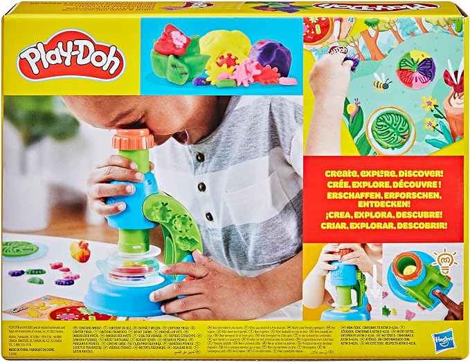 Play-Doh Light & Look Microscope for Kids, Electronic Preschool Toys for Girls & Boys, 9 Accessories & 5 Colors, Back to School Gifts, Ages 3+ - Image 15