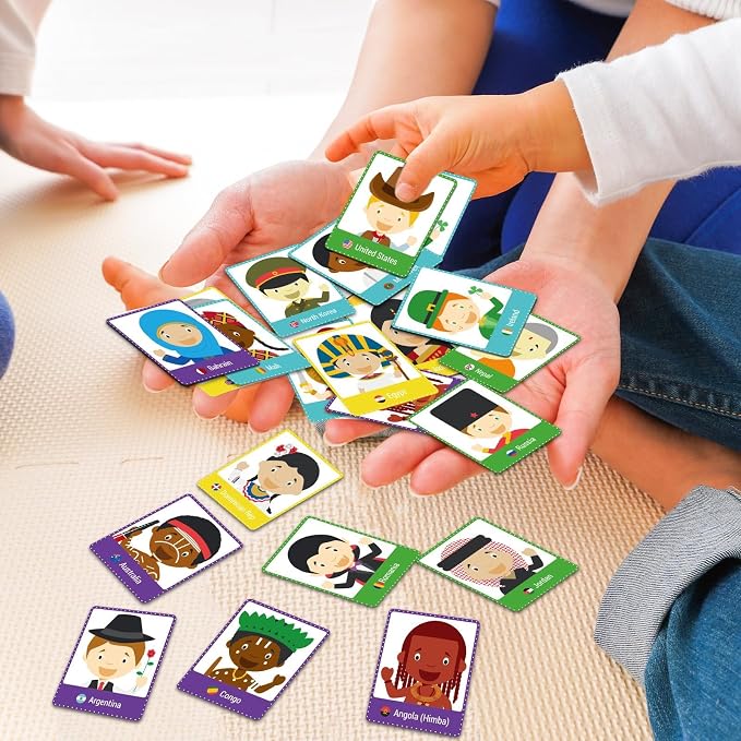 gisgfim 100 PCS Memory Matching Game Never Forget a Face Concentration Memory Card for Kids Educational Ages 3-8 A Fun & Fast Matching Games - Image 7