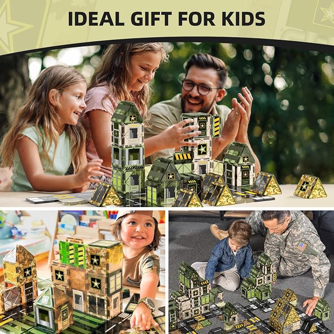 GobiDex Magnetic Building Blocks Army Toys - Image 2
